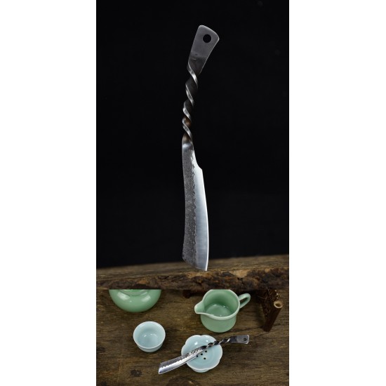 One -in -one Longquan Tea Knife Handmade Tea Knife Stainless Steel Pu'er Tea Knife Black Tea Knife Accessories Guma Tea Kung Fu Tea Steel One -in -one Longquan Tea Knife Handmade Tea Knife Stainless Steel Pu'er Tea Knife Black Tea Knife Accessories Guma Tea Kung Fu Tea Steel