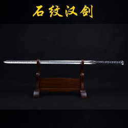 Longquan sword handmade forging integrated six -faced Han sword Tang sword film chief sword hard sword hard sword cold weapons collection