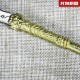Classic golden handle small weapon tea knife handmade integration manganese steel mini weapon handle
