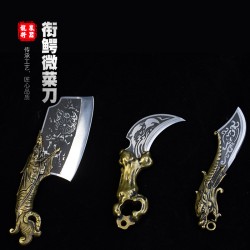 Crocodile micro -kitchen knife, small kitchen knife mini, play small object knife, fruit knife, tea knife outdoor knife