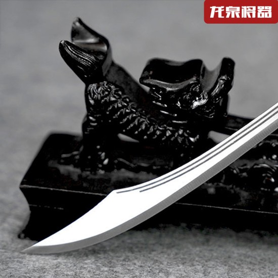 Tea knife mini -golden back big knife eighteen weapon to play decorative sword Tea knife mini -golden back big knife eighteen weapon to play decorative sword