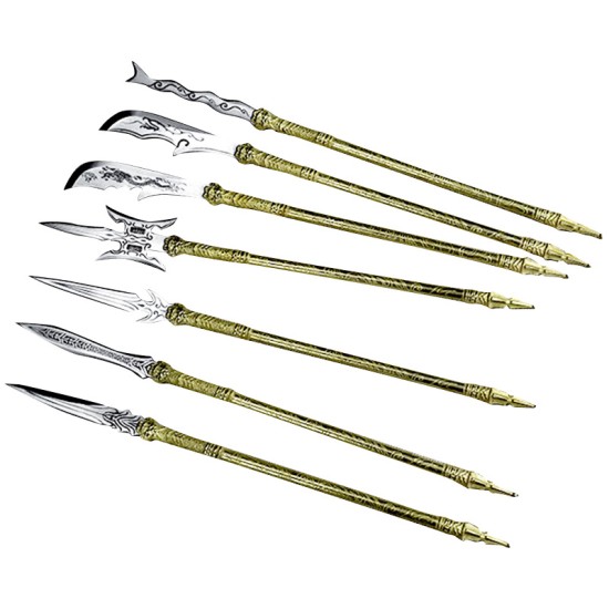 Classic golden handle small weapon tea knife handmade integration manganese steel mini weapon handle
