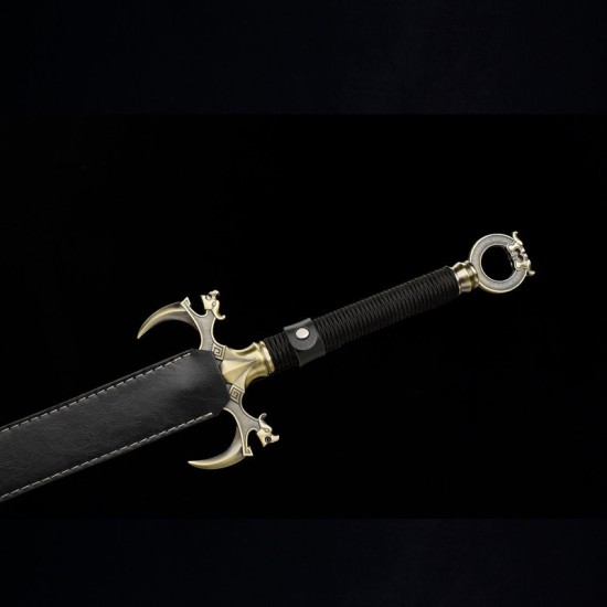 Longquan sword handmade forging one -in -one six -faced Tang sword cold weapon Western sword long sword craftsmanship baby sword Longquan sword handmade forging one -in -one six -faced Tang sword cold weapon Western sword long sword craftsmanship baby sword