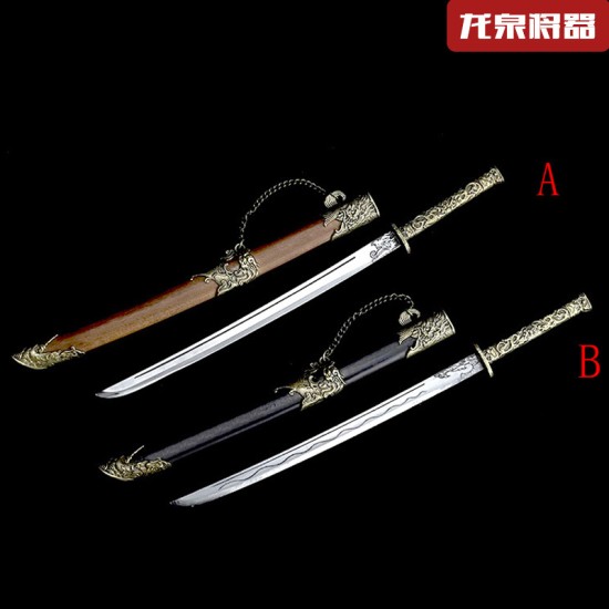Tea knife Classical bronze embroidered spring knife all -all manganese steel tea set accessories Tea knife Classical bronze embroidered spring knife all -all manganese steel tea set accessories