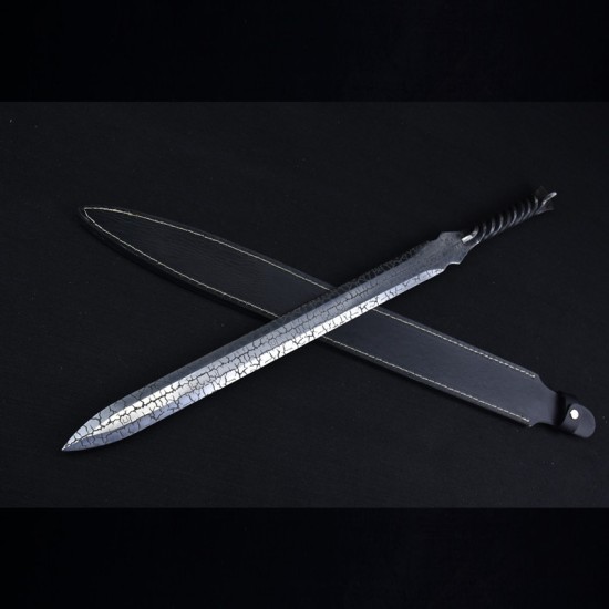 Longquan sword handmade forging integrated cracks, sword film, Han sword Tang sword Tang sword cold weapon long sword decoration Longquan sword handmade forging integrated cracks, sword film, Han sword Tang sword Tang sword cold weapon long sword decoration