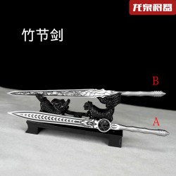 Tea knife mini sword sword bamboo sword sword stainless steel tea set tea ceremony handmade mini weapon