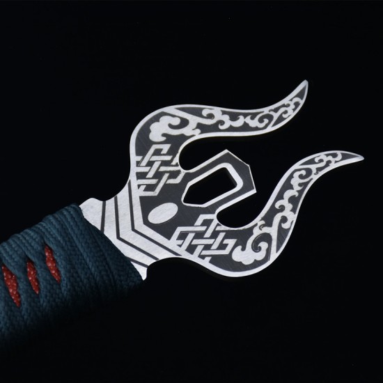 Longquan sword handmade forging modern integrated Han sword body cold weapon film and television sword collection process