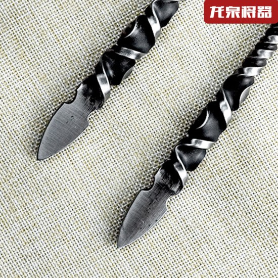 Tea knife reverses Wei Bing's golden handle small weapon eighteen weapons to play decorative decoration