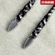 Tea knife reverses Wei Bing's golden handle small weapon eighteen weapons to play decorative decoration