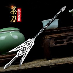 Longquan tea needle tea knife tea cone tea set stainless steel tea pry tea handmade tea brick weapons