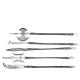 Longquan tea knife eighteen small weapon micro weapon integrated torsional metal small weapon decorative pry tea knife Longquan tea knife eighteen small weapon micro weapon integrated torsional metal small weapon decorative pry tea knife