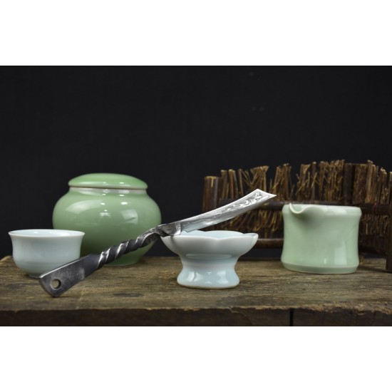 One -in -one Longquan Tea Knife Handmade Tea Knife Stainless Steel Pu'er Tea Knife Black Tea Knife Accessories Guma Tea Kung Fu Tea Steel One -in -one Longquan Tea Knife Handmade Tea Knife Stainless Steel Pu'er Tea Knife Black Tea Knife Accessories Guma Tea Kung Fu Tea Steel