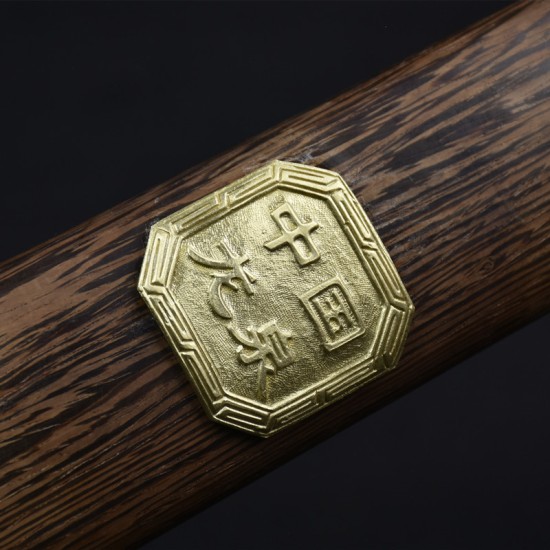 Longquan sword handmade forging high manganese steel all -in -one short sword film television sword sword sword cold weapon craft Longquan sword handmade forging high manganese steel all -in -one short sword film television sword sword sword cold weapon craft