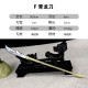 Classic golden handle small weapon tea knife handmade integration manganese steel mini weapon handle