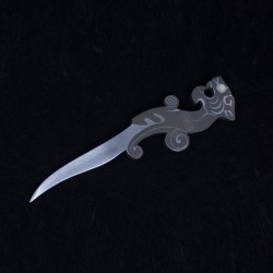 Pu'er tea knife Longquan handmade forging black tea knife pry tea brick stainless steel tea cone tea needles