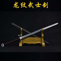 Longquan Sword Handmade Forging Stainless Steel Ring Sword Film and Television Long Sword Cold Weapon Samurai Sword Article