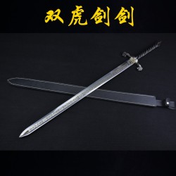 Longquan City Sword Handmade Forging Integrated Six Sides Tang Sword Film and Television Cold Weapon Long Sword Hard Sword Craft