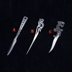 Pu'er tea knife Longquan handmade forging black tea knife pry tea brick stainless steel tea cone tea needles