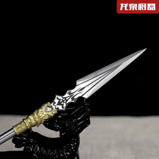 Tea knife Changjin Dragon Series Micro Soldiers Ancient Eighteen Weapon Model Tea Ceremony Tea Steel Subtraction Accessories Tea knife Changjin Dragon Series Micro Soldiers Ancient Eighteen Weapon Model Tea Ceremony Tea Steel Subtraction Accessories