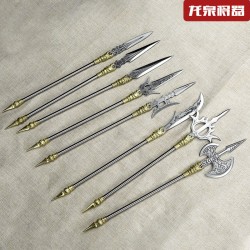 Tea knife Changjin Dragon Series Micro Soldiers Ancient Eighteen Weapon Model Tea Ceremony Tea Steel Subtraction Accessories