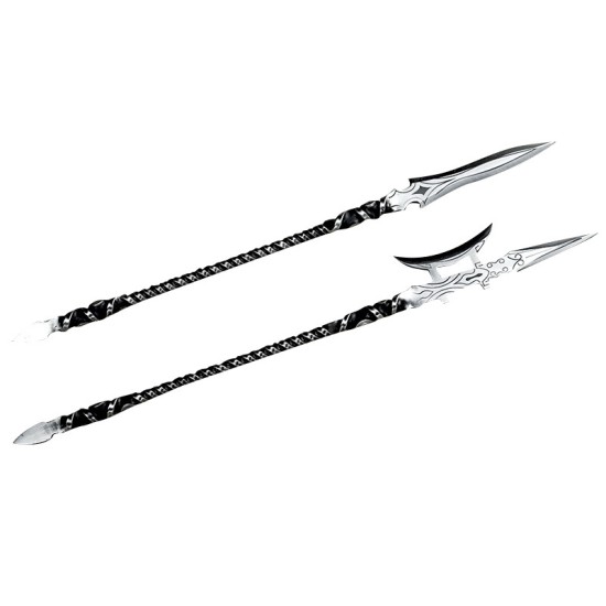 Tea knife reverses Wei Bing's golden handle small weapon eighteen weapons to play decorative decoration