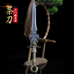 Pu'er tea knife handmade copper black tea knife stainless steel tea knife tea needle tea cone