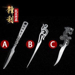Longquan Pu'er Tea Knife Handmade Tea Needle Black Tea Knife Stainless Steel Tea Kida Tea Needle Tea Cerebage Inheriting Traditional Collection Play