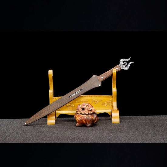 Longquan sword handmade forging all -in -one modern six -faced Han sword cold weapon defense short sword craft sword Longquan sword handmade forging all -in -one modern six -faced Han sword cold weapon defense short sword craft sword