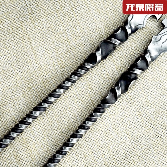 Tea knife reverses Wei Bing's golden handle small weapon eighteen weapons to play decorative decoration