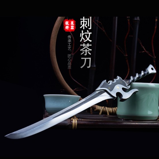 Weapon Swing Play Playing Pu'er Tea Knife Handmade Copper Black Tea Knife Stainless Steel Tea Needle Tea Ceuts Weapon Swing Play Playing Pu'er Tea Knife Handmade Copper Black Tea Knife Stainless Steel Tea Needle Tea Ceuts