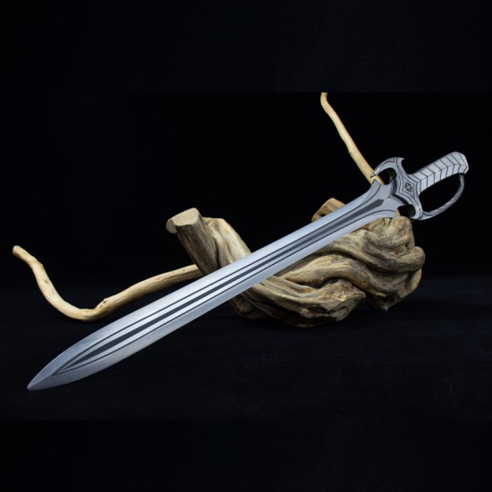 Longquan sword handmade forging all -in -one modern sword film and television chief sword defense cold weapon collection process Longquan sword handmade forging all -in -one modern sword film and television chief sword defense cold weapon collection process