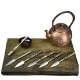 Longquan tea knife handmade tea knife stainless steel Pu'er tea knife black tea knife accessories ancient horse tea knife kung fu tea set