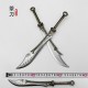 Golden Back Big Kids Tea Knife Handmade Stainless Steel Tea Needle Mini Eighteen Weapons Playing and Decoration Golden Back Big Kids Tea Knife Handmade Stainless Steel Tea Needle Mini Eighteen Weapons Playing and Decoration
