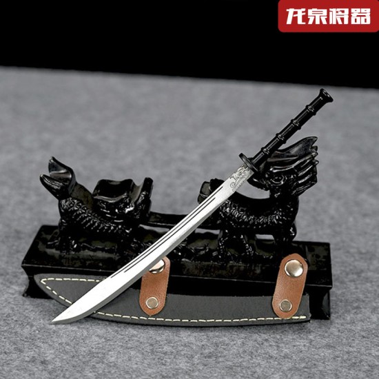 Tea knife mini -golden back big knife eighteen weapon to play decorative sword Tea knife mini -golden back big knife eighteen weapon to play decorative sword