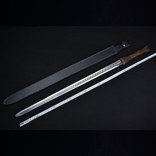Douyin same Longquan sword handmade forging all -in -one wooden handle six sides Tang sword sword sword sword cold weapon Douyin same Longquan sword handmade forging all -in -one wooden handle six sides Tang sword sword sword sword cold weapon