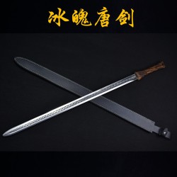 Douyin same Longquan sword handmade forging all -in -one wooden handle six sides Tang sword sword sword sword cold weapon