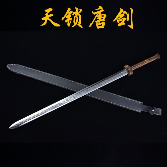 Douyin same Longquan sword handmade forging all -in -one wooden handle six sides Tang sword sword sword sword cold weapon Douyin same Longquan sword handmade forging all -in -one wooden handle six sides Tang sword sword sword sword cold weapon