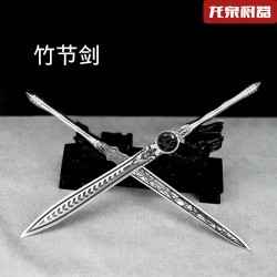 Tea knife mini sword sword bamboo sword sword stainless steel tea set tea ceremony handmade mini weapon