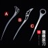 Tea needle and tea knife pry tea knife tool Kung Fu tea set stainless steel Pu'er tea cake prying knife tea cones