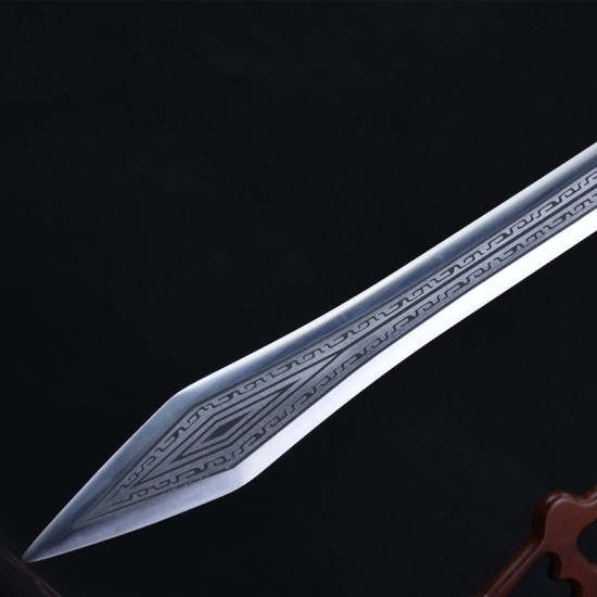 Longquan sword handmade forging integrated stainless steel sword film television Han sword body anti -body cold weapon crafts Longquan sword handmade forging integrated stainless steel sword film television Han sword body anti -body cold weapon crafts