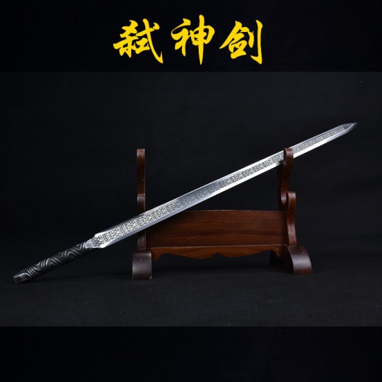 Longquan City Sword Handmade Forging Integrated Six Sides Tang Sword Television Han Sword Cold Weapon Long Sword Craft Longquan City Sword Handmade Forging Integrated Six Sides Tang Sword Television Han Sword Cold Weapon Long Sword Craft
