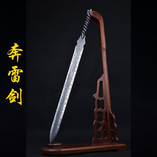 Longquan sword handmade forging integrated cracks, sword film, Han sword Tang sword Tang sword cold weapon long sword decoration Longquan sword handmade forging integrated cracks, sword film, Han sword Tang sword Tang sword cold weapon long sword decoration