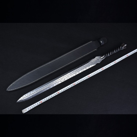 Longquan sword handmade forging integrated cracks, sword film, Han sword Tang sword Tang sword cold weapon long sword decoration Longquan sword handmade forging integrated cracks, sword film, Han sword Tang sword Tang sword cold weapon long sword decoration