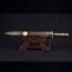 Longquan sword handmade forging high manganese steel all -in -one short sword film television sword sword sword cold weapon craft Longquan sword handmade forging high manganese steel all -in -one short sword film television sword sword sword cold weapon craft