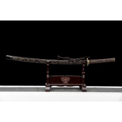 katana 067 Copper T10 Flame Pattern Warrior Blade  (King)