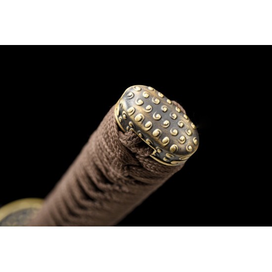 katana 067 Copper T10 Flame Pattern Warrior Blade  (King)