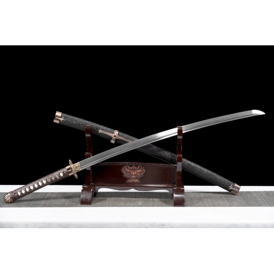 katana 073 Saint Demon Warrior patterned steel version